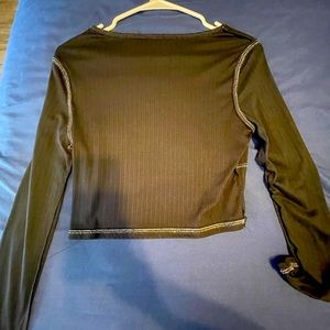 black long sleeve top